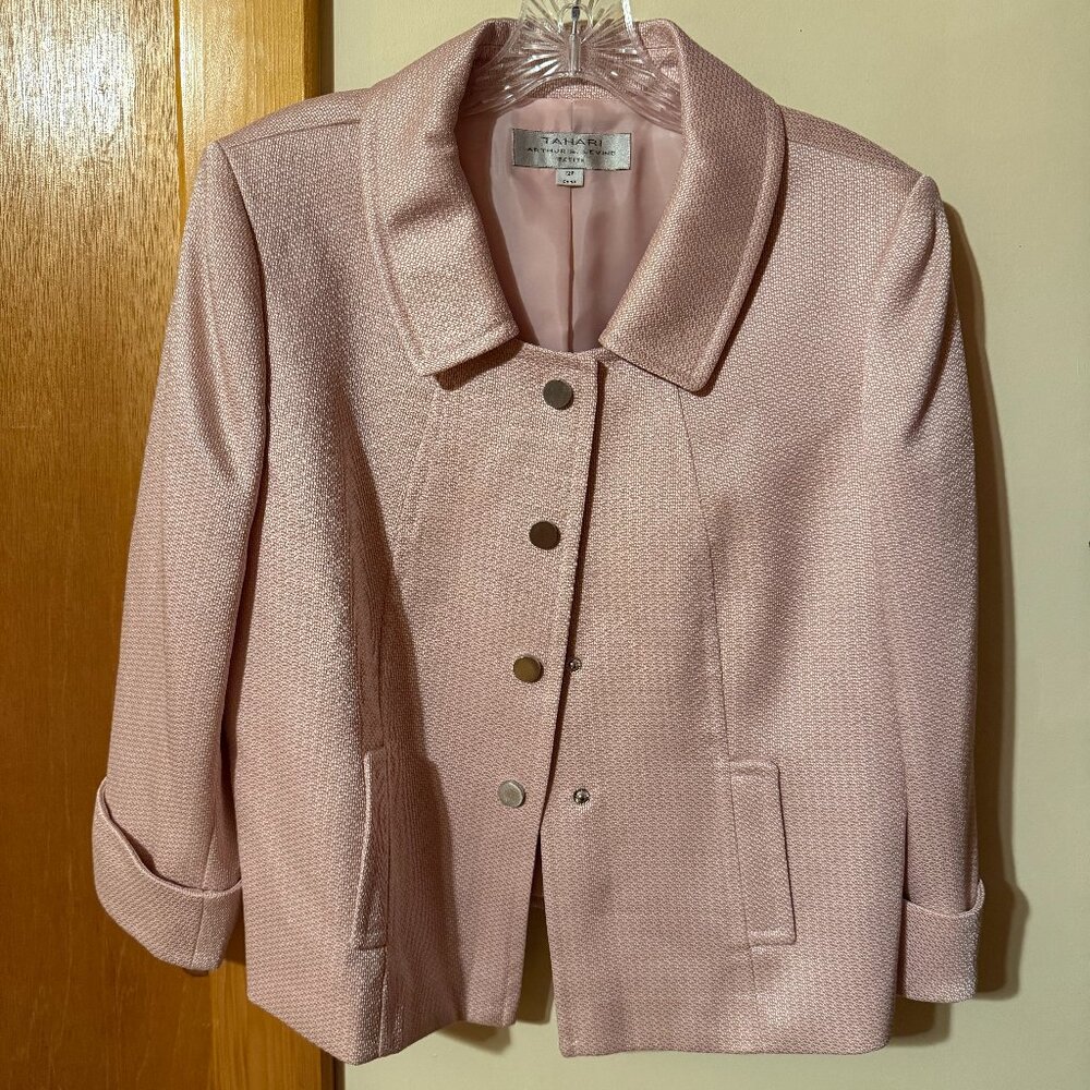 Tahari Arthur S Levine Light Pink Blazer